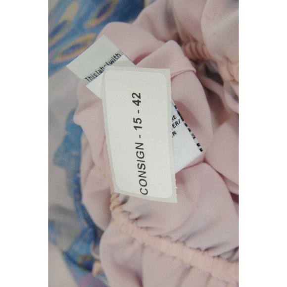 Diane Von Furstenberg Womens Camila Dress Size 6 Pink Off Shoulder Chiffon Silk - Picture 12 of 12